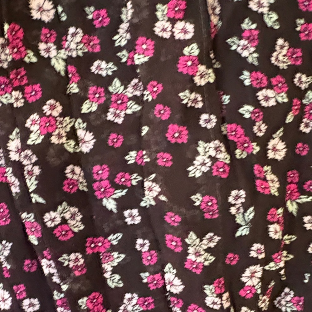 The Kooples Black and Pink Floral Blouse - Picture 5 of 13